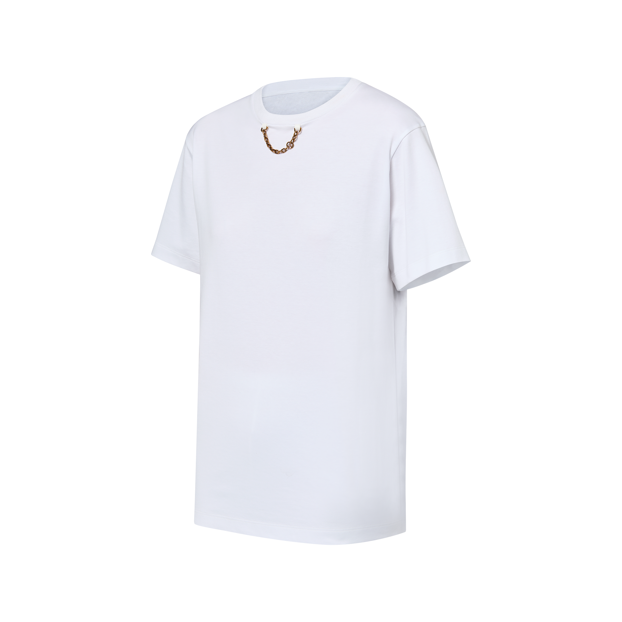 Chain Detail T-Shirt - Luxury White | LOUIS VUITTON